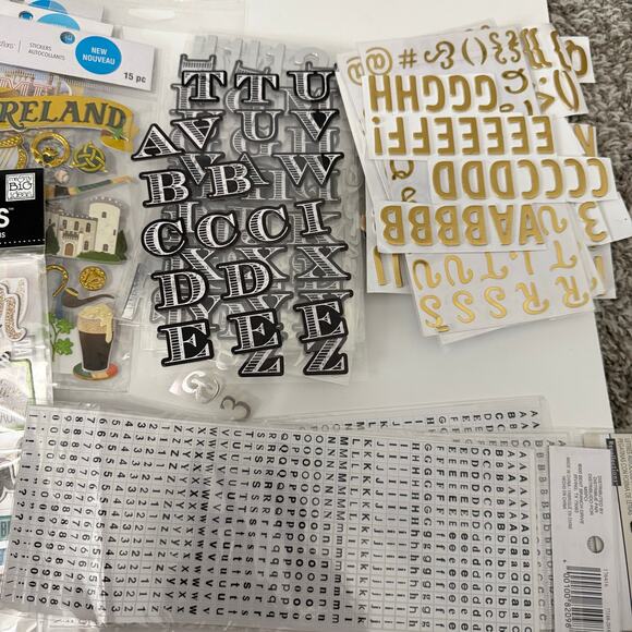 Crafting Lot Two Cutting Boards Paper Cutter Mixed Stickers - Picture 5 of 9